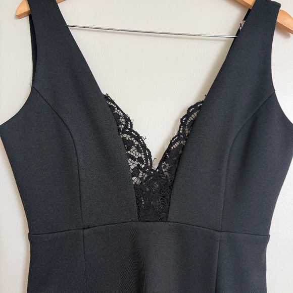 Lulus Big City Dreams Black Lace Bodycon Dress - Size Medium - Picture 3 of 6